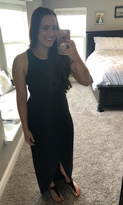 Black Sleeveless Maxi Dress