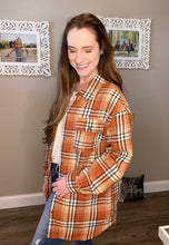 Load image into Gallery viewer, Rust Plaid Shirt